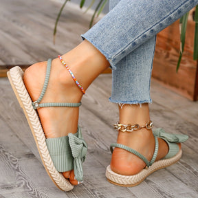 Stylish Bowknot Slide Sandals