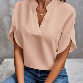 Elegant V-Neck Blouse for Women