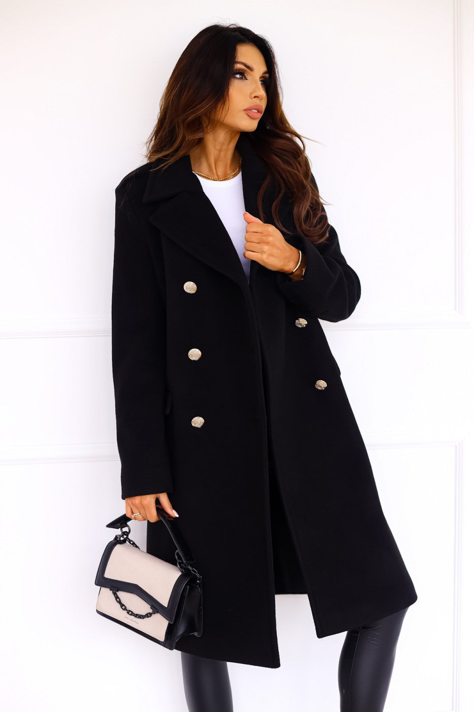 Double Breasted Women's Long Coat