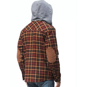 Men's Checkered Winter Hoodie Jacket