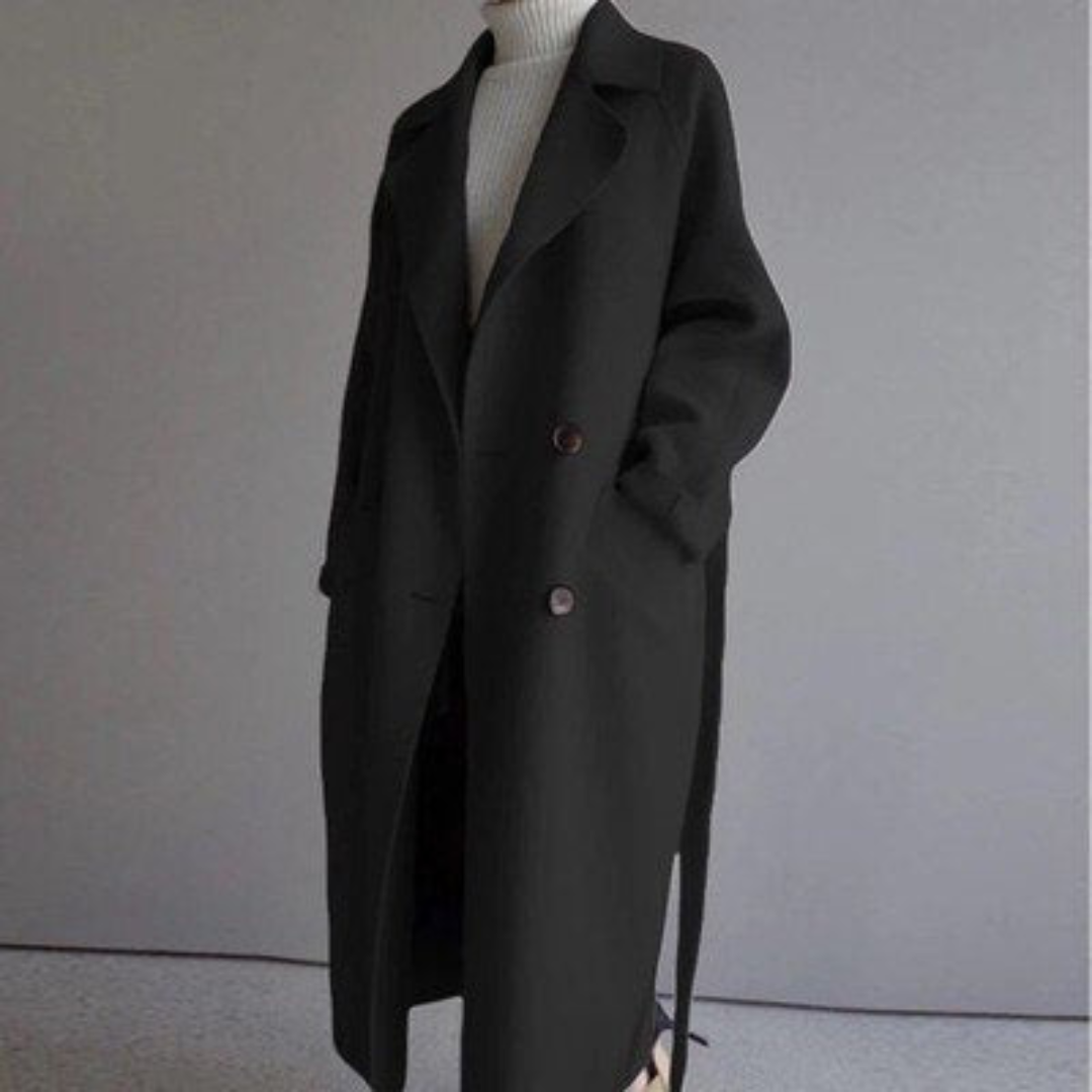 Minimalist Long Trench Coat