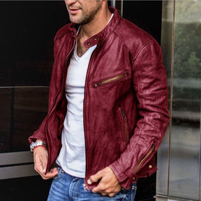 Trendy Men's Leather Jacket