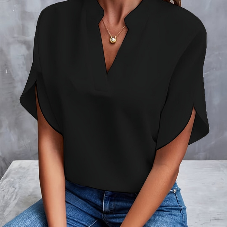 Elegant V-Neck Blouse for Women