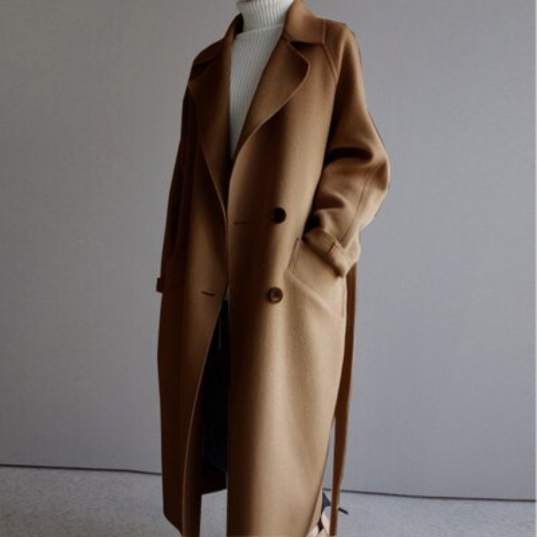 Minimalist Long Trench Coat