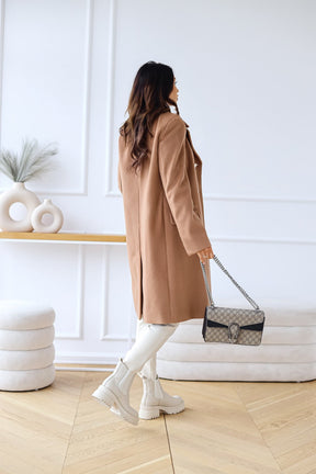 Double Breasted Women's Long Coat