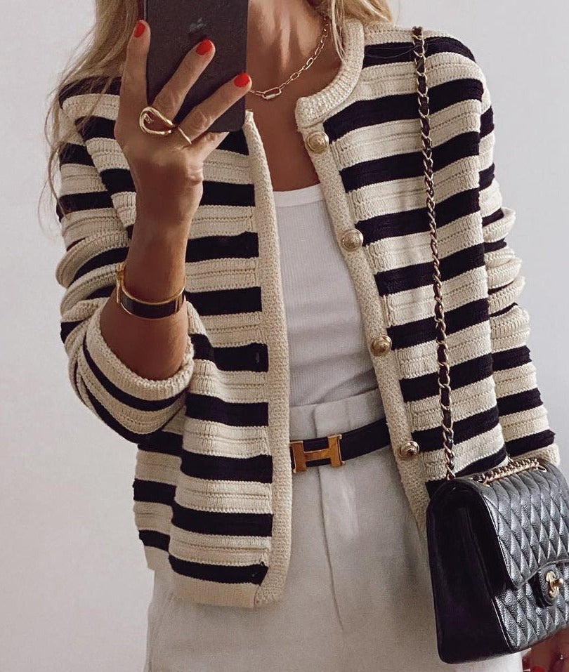 Stylish and Comfortable Striped Jacket