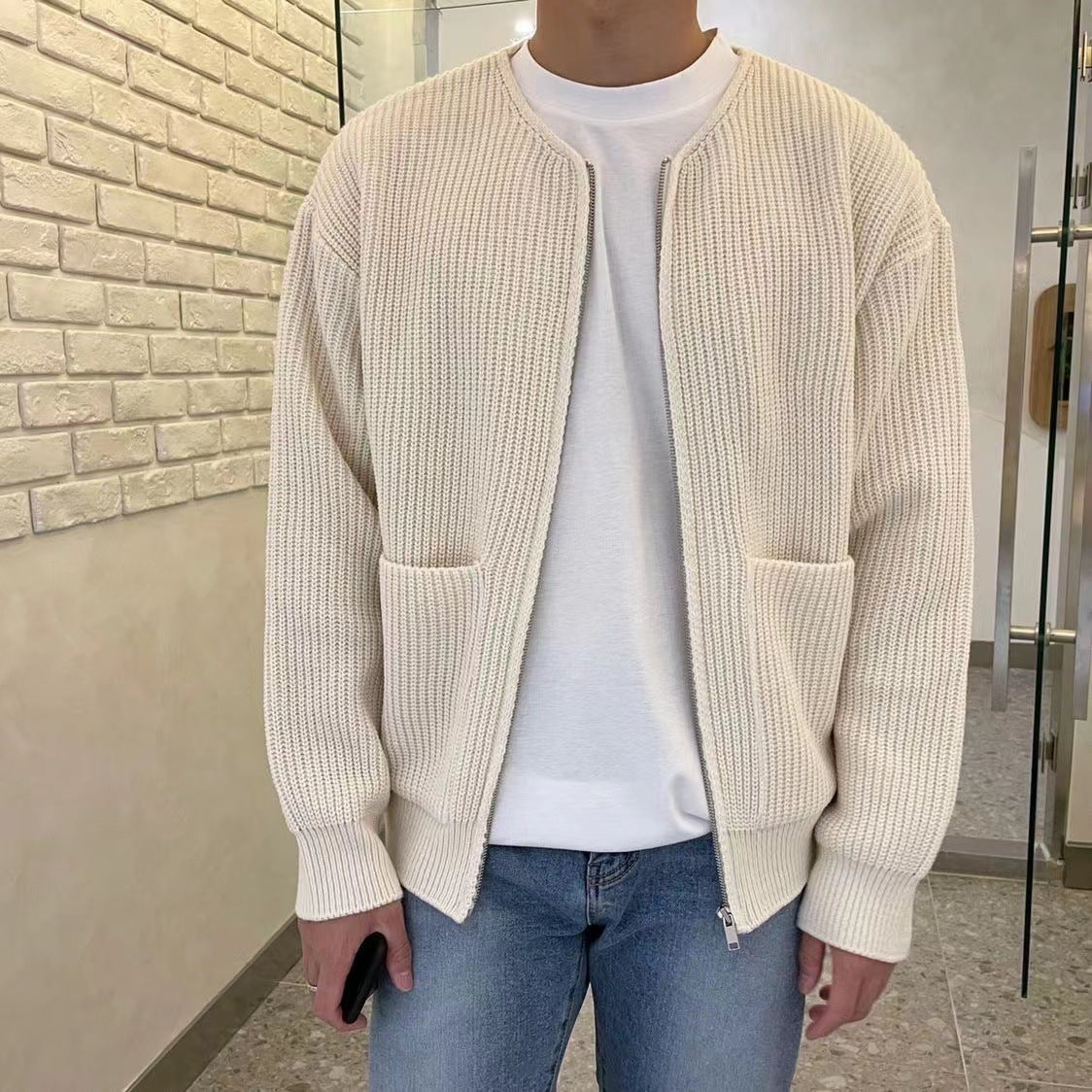 Men's Casual Knitted Cardigan