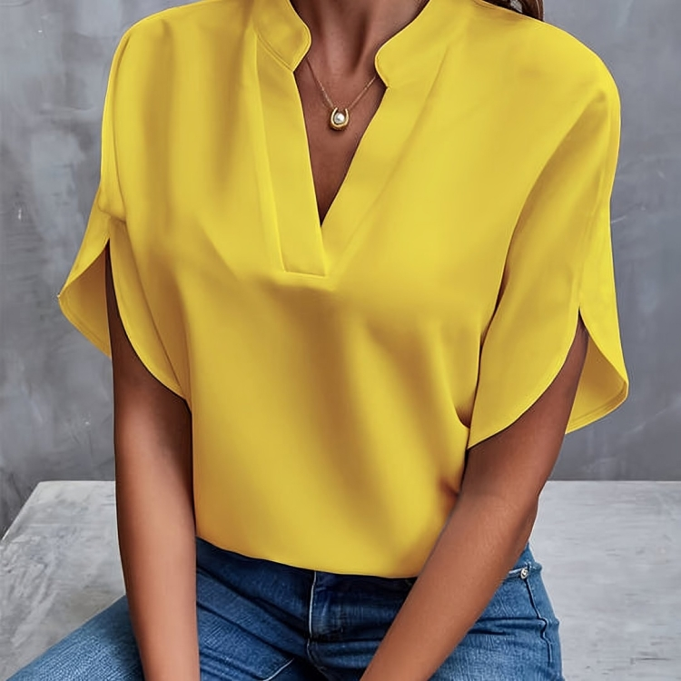 Elegant V-Neck Blouse for Women