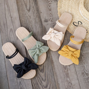 Stylish Bowknot Slide Sandals