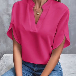 Elegant V-Neck Blouse for Women