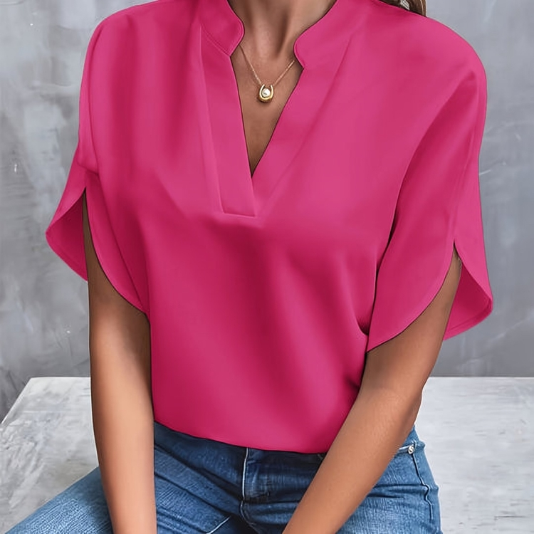 Elegant V-Neck Blouse for Women