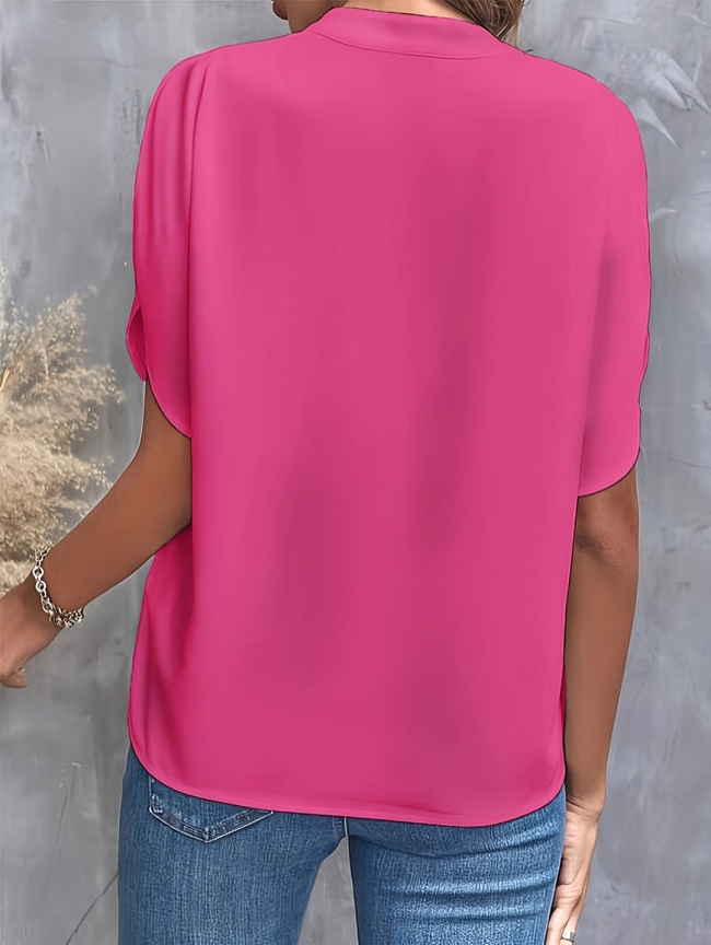 Elegant V-Neck Blouse for Women