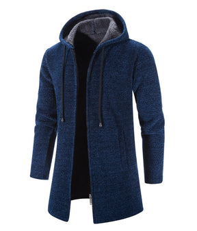 Men's Hooded Long Cardigan