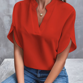 Elegant V-Neck Blouse for Women