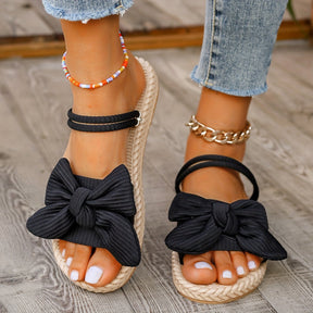 Stylish Bowknot Slide Sandals