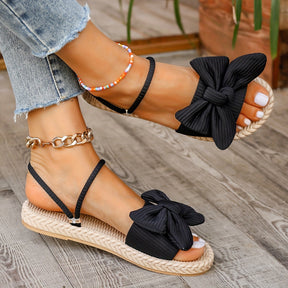 Stylish Bowknot Slide Sandals