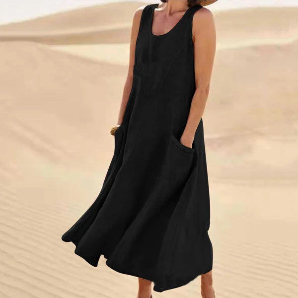 Women's Elegant Linen Dress