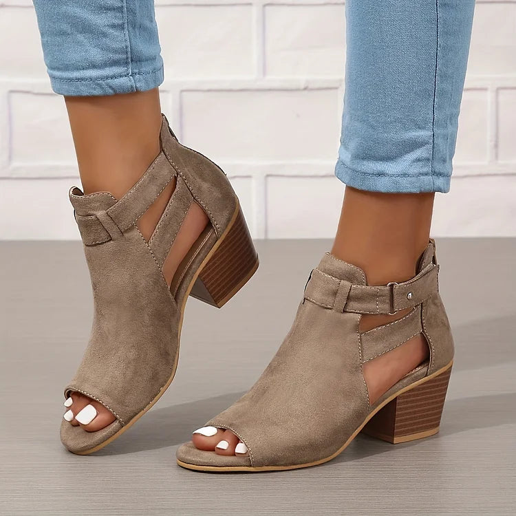 Fashionable Orthopedic Stacked Heel Sandals