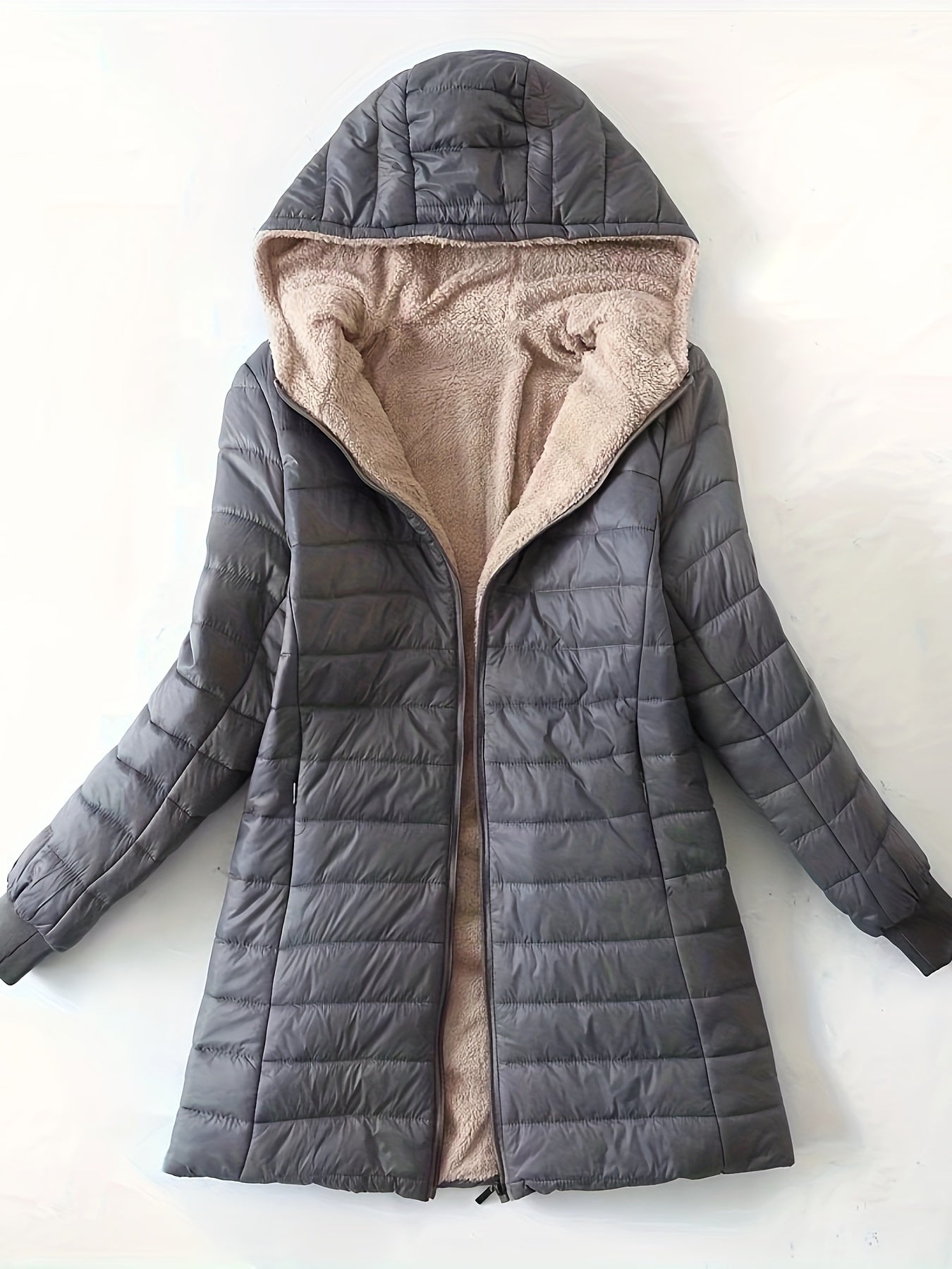 Stylish and Comfortable Fleece Jacket with Hood for Women