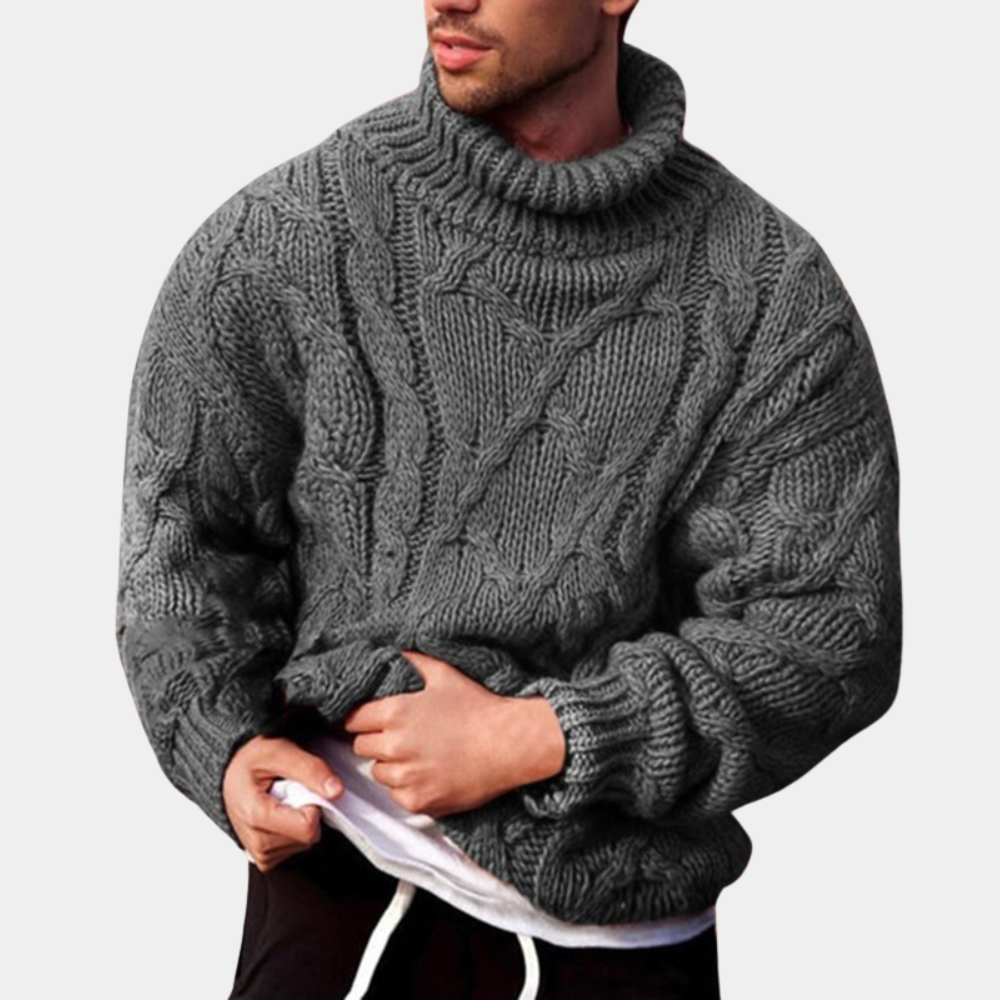 Men's Winter Turtleneck Knitted Sweater