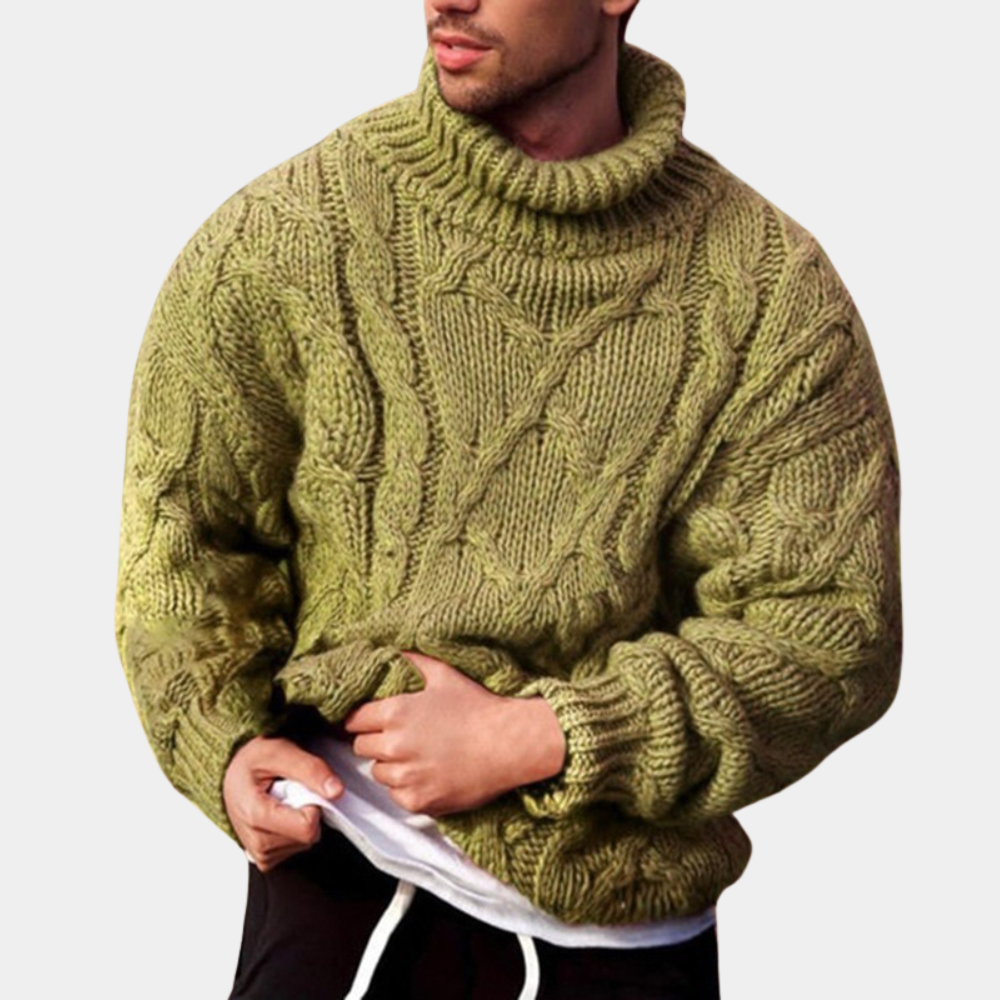 Men's Winter Turtleneck Knitted Sweater