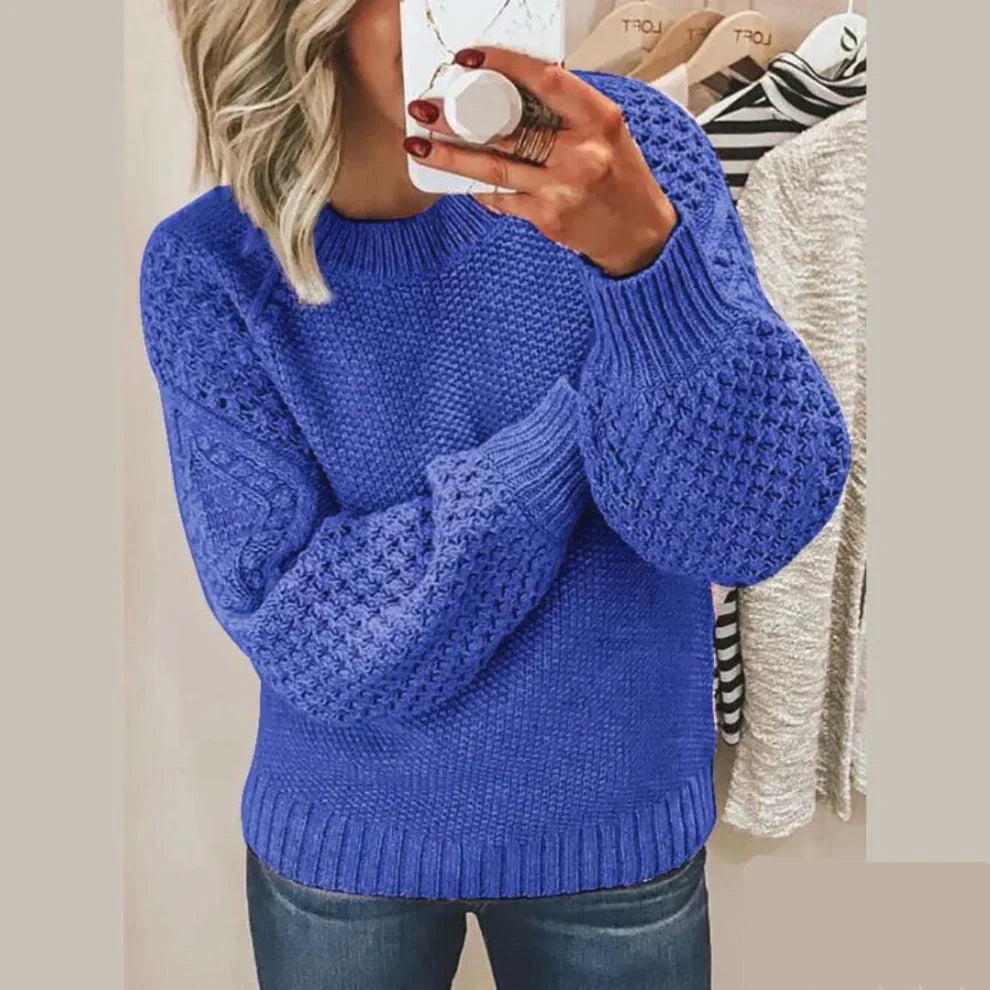 Women's Chic Crew Neck Sweater