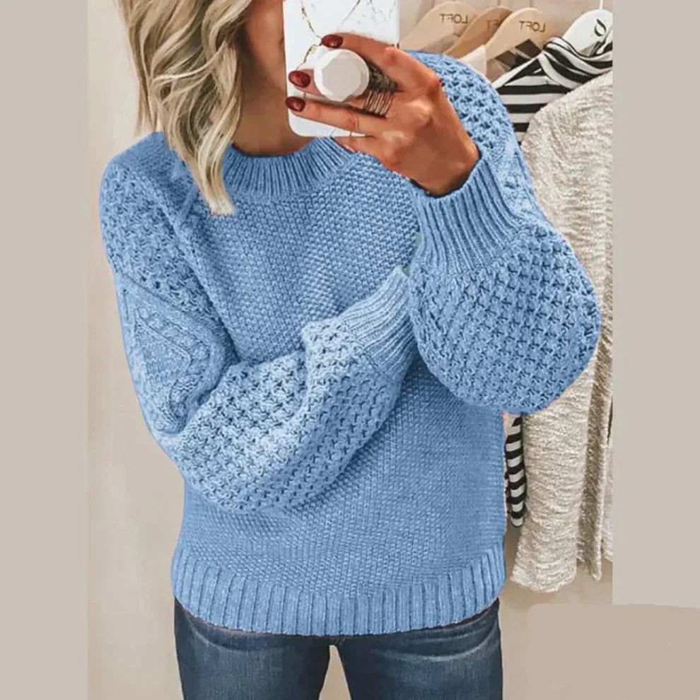 Women's Chic Crew Neck Sweater