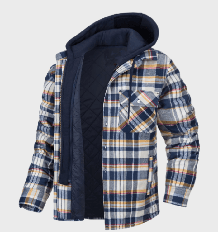 Men's Thick Winter Checked Jacket