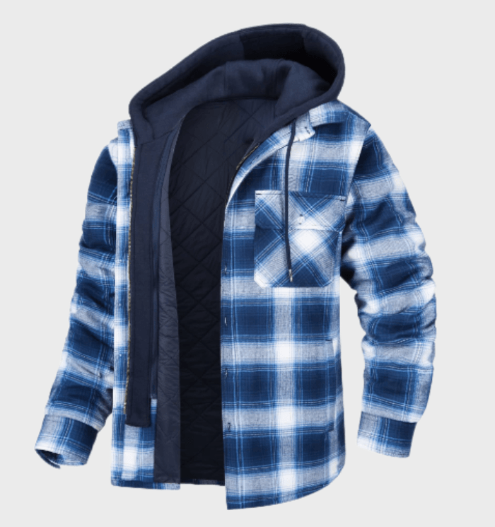 Men's Thick Winter Checked Jacket