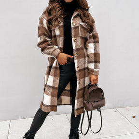 Classic Single-Breasted Women's Coat