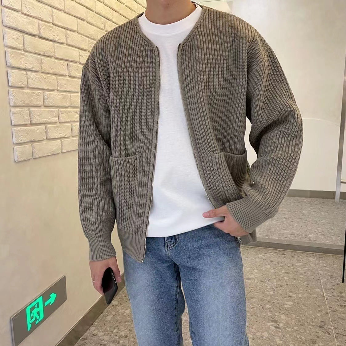 Men's Casual Knitted Cardigan