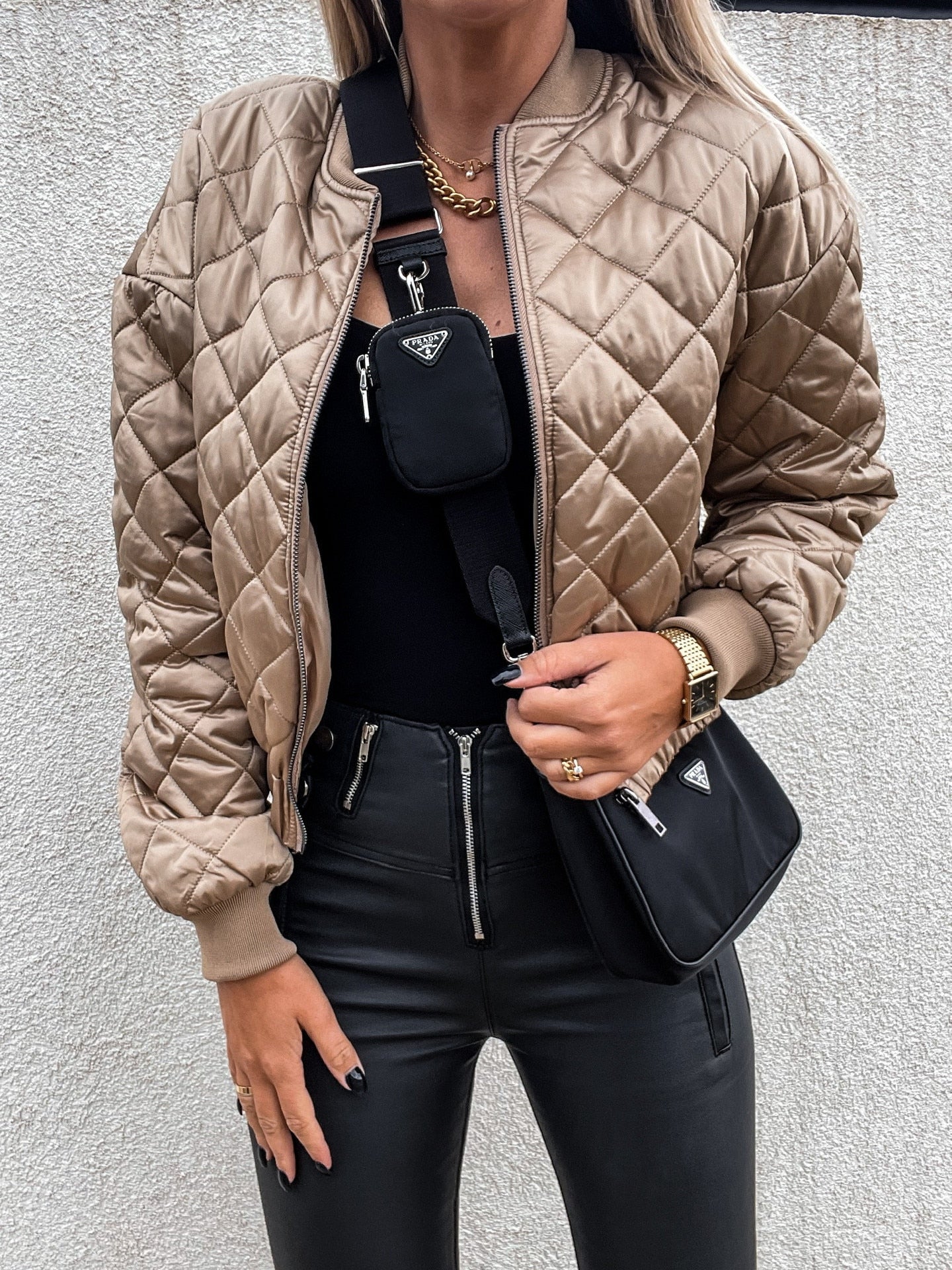 Women's Short Quilted Puffer Jacket