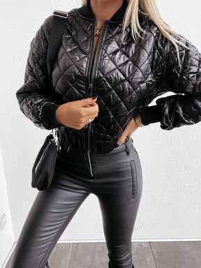 Women's Short Quilted Puffer Jacket