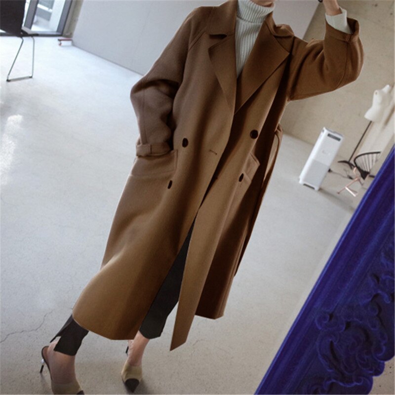 Minimalist Long Trench Coat