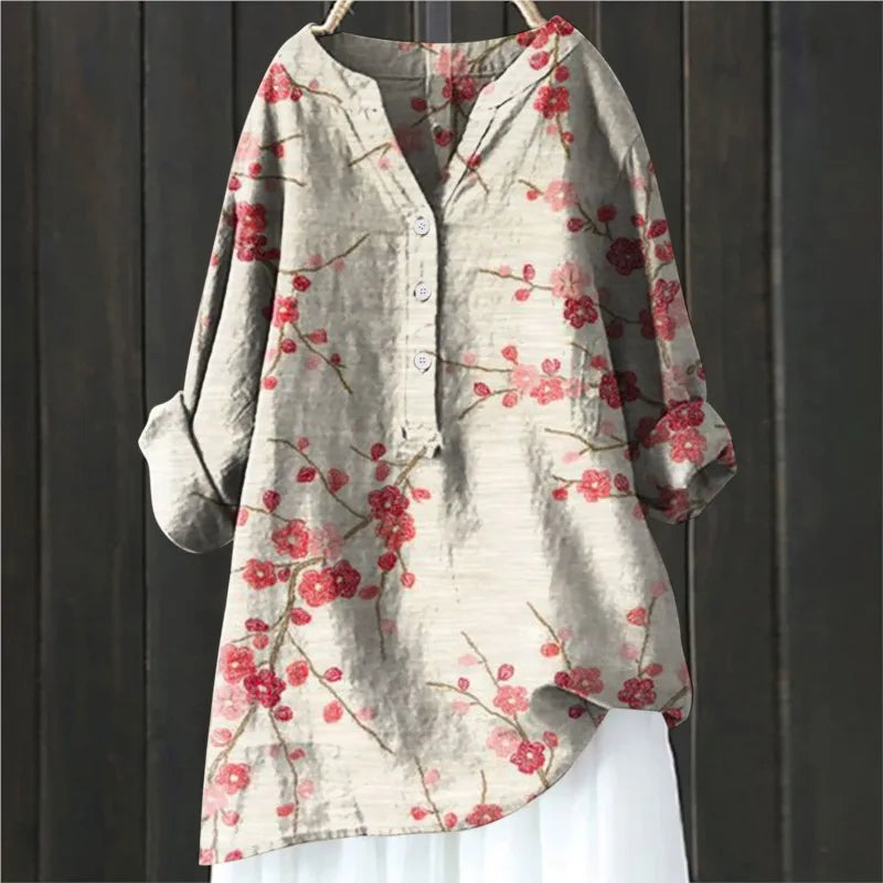 Floral-Pattern Blouse for Stylish Looks