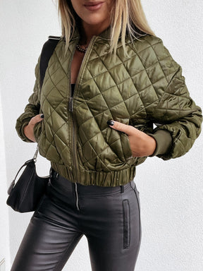 Women's Short Quilted Puffer Jacket