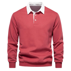 Fashionable Long Sleeve Polo Shirt