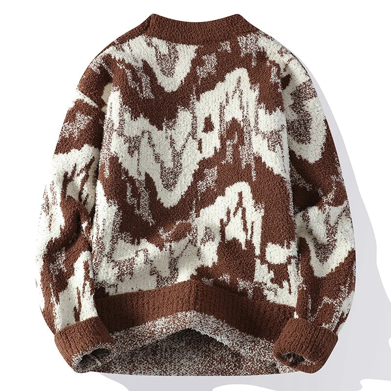 Wave Stitch Sweater for Men