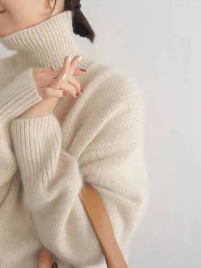 High-Collar Sweater for Women