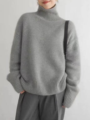 High-Collar Sweater for Women