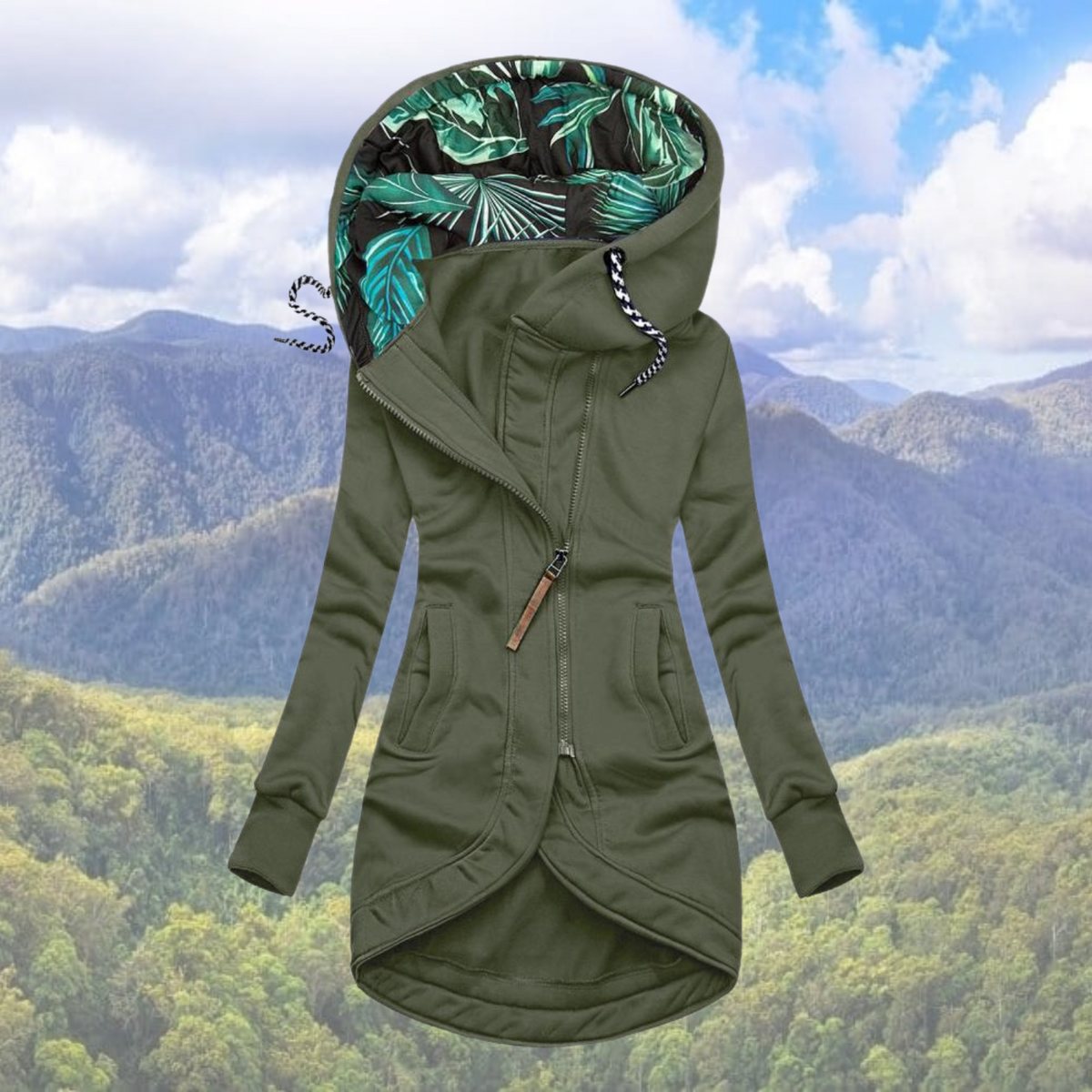 Stylish Hooded Waterproof Coat