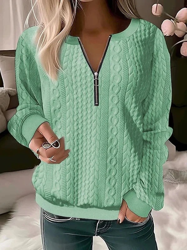 Casual Half-Zip Sweater for Women