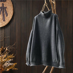 Comfortable Vintage Knitted Sweater for Women