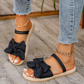 Stylish Bowknot Slide Sandals