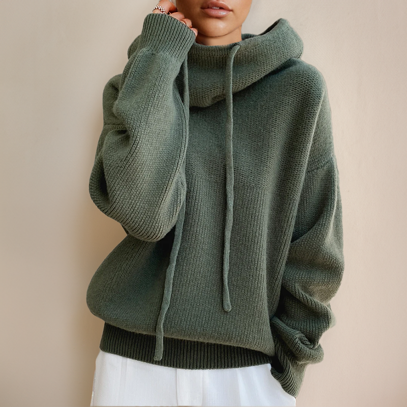 Women's Knitted Hoodie