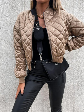 Women's Short Quilted Puffer Jacket