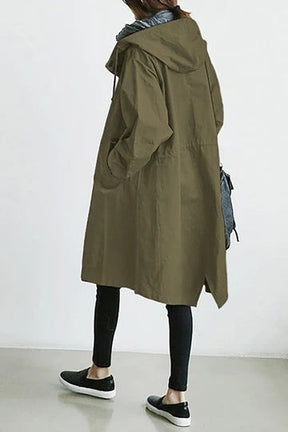 Women’s Lightweight Trench Coat with Hood