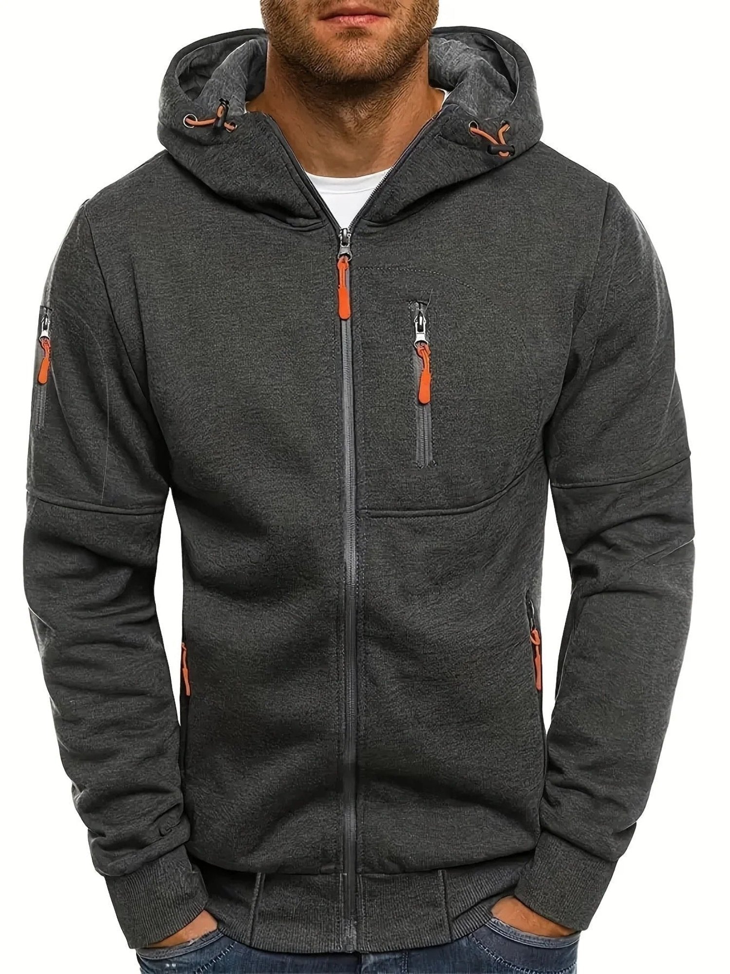 Casual Zip-Up Hoodie for Everyday Comfort