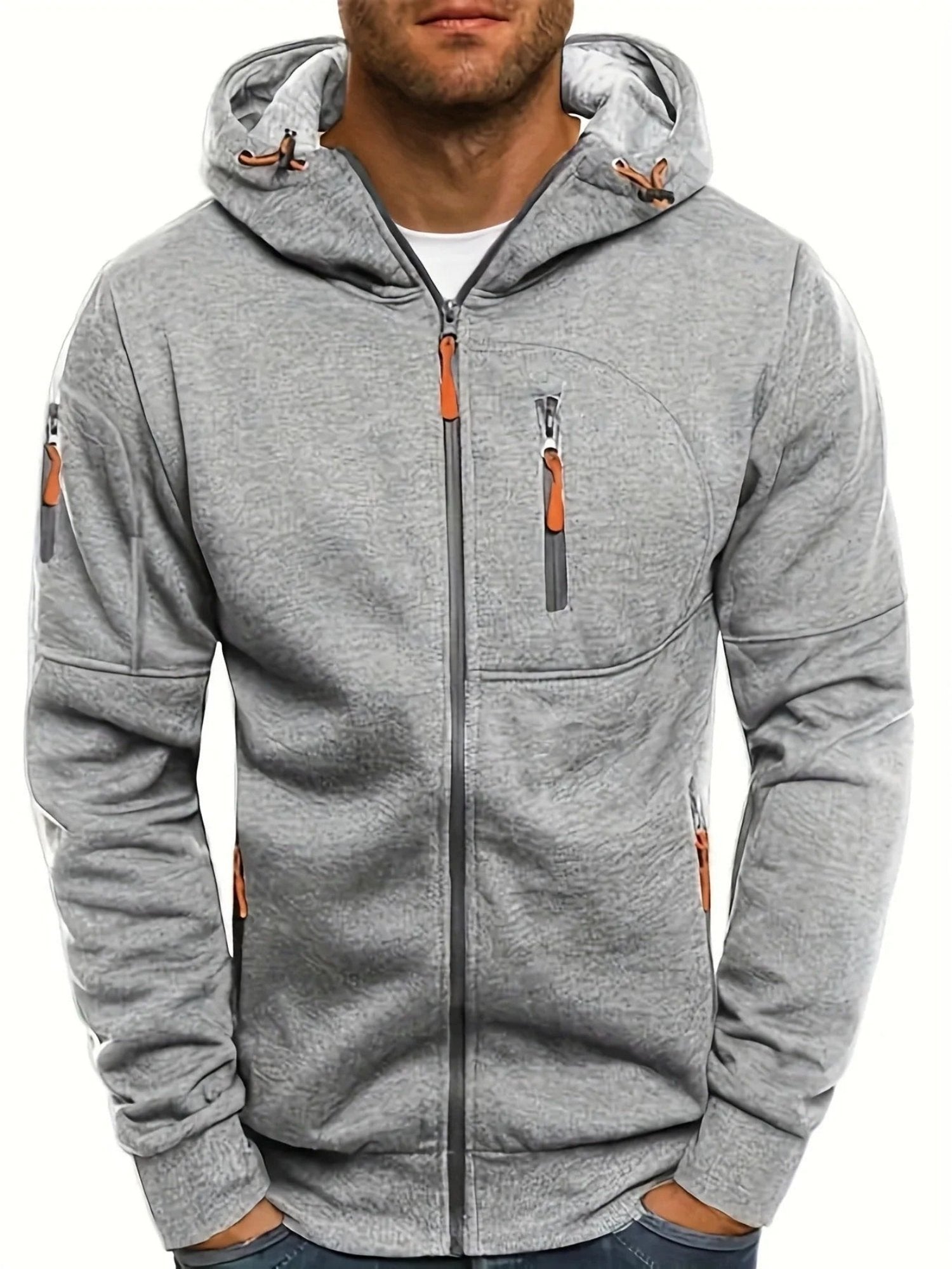 Casual Zip-Up Hoodie for Everyday Comfort