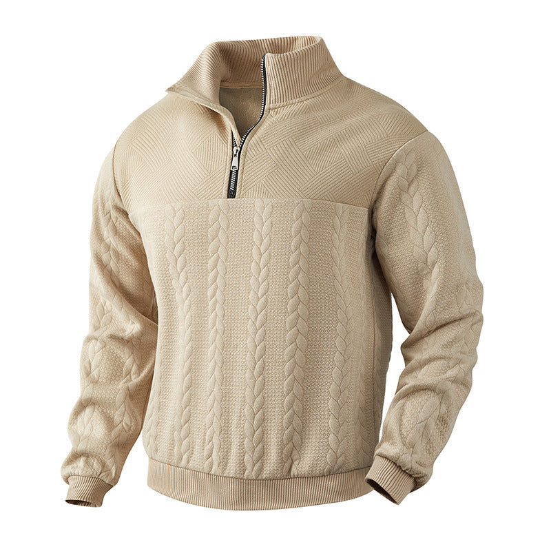 Classic Quarter Zip Sweatshirt for Men